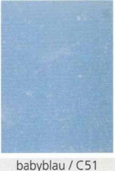 Weizenkorn - Vierdochtkerze Babyblau Ø 14 cm